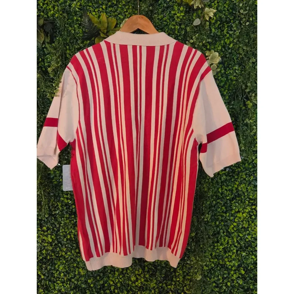 Men’s Dapper Dans Knit Polo, Large